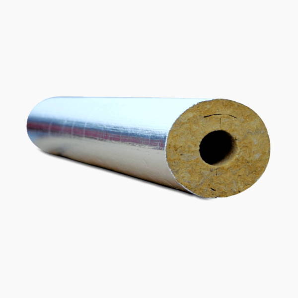 Цилиндр вырезной минераловатный теплоизоляционный кашированный армированной алюминиевой фольгой K-FLEX 30x159-1 K-ROCK ALU